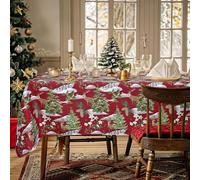 Nada Home Tovaglia Natalizia rettangolare 24 Posti Copritavolo Twill stampato 6974