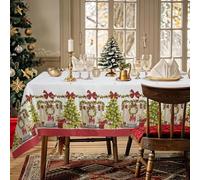 Nada Home Tovaglia Natalizia rettangolare 6 Posti Copritavolo Twill stampato 6974