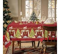 Nada Home Tovaglia Natalizia rettangolare 6 Posti Copritavolo Twill stampato 6974