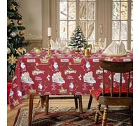 Nada Home Tovaglia Natalizia rettangolare 6 Posti Copritavolo Twill stampato 6974