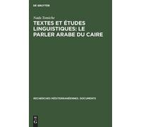 Nada Tomiche Textes et études linguistiques (Copertina rigida)