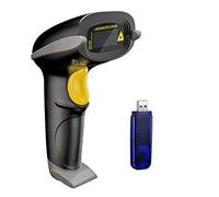 NADAMOO 433Mhz scanner di codici a barre wireless con ricevitore USB 100M trasmissione a lungo raggio 100.000 lettore di memorizzazione di codici a barre 1D barra di scansione laser portatile