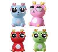 nadamuSun Squeeze Stress Relief Toy Eye Popping Dragon Funny Eyeball Burst Toys Pop Out Eyes Toy Ideal Gift(4PCS)
