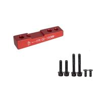 NADCFN 1pc Adattatore per Montaggio Piatto Staffa per Freno a Disco per Bici da Strada F Adattatore per Montaggio per Freno a Disco per del Freno 140mm 160mm(FR160 Red)