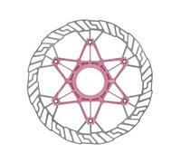 NADCFN Dischi di bloccaggio Medi per Bici Pastiglie per Freni a Disco per Bicicletta Dischi Leggeri per Ghiaia 160mm 140mm Senza coperture di bloccaggio(Pink 160mm)