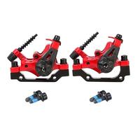 NADCFN Freni a Disco Doppia Trasmissione MTB a Doppio pistone Adatti per DA6S Pastiglie Resistenti all'Usura in Alluminio pressofuso con frenatura istantanea(Red F-R Brake)