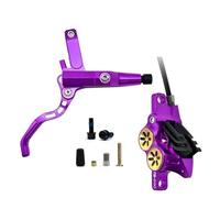 NADCFN Freno a Disco Idraulico MTB a 4 pistoncini 900mm 1700mm Pastiglie Freno in Resina a 4 pistoncini Freno a Disco Ultraleggero da Strada AM DH(Purple R Splitty 900)