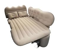 NADCFN Materassino Campeggio Lettino da viaggio per auto Materasso ad aria automatico Cuscino per dormire Sedile posteriore gonfiabile Cuscini esterni Divano letto da campeggio Materasso Auto(Beige)