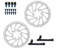 NADCFN Misura per AM Misura per Bicicletta Enduro E4 Misura per ZEE M8120 MTB Freno a Disco Idraulico a 4 Pistoni M840 con Cuscinetto di Raffreddamento(PM-180mm Rotor 2pcs)