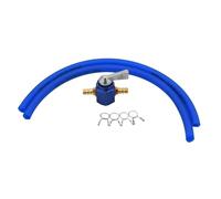 NADCFN Motoseghe Rubinetto Carburante Benzina Universale in Linea da 6 mm, Interruttore ON/off CNC, Adatto per Honda, Adatto per Yamaha, Adatto per Kawasaki Kit carburatore(Blue Set)