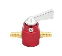 NADCFN Motoseghe Rubinetto Carburante Benzina Universale in Linea da 6 mm, Interruttore ON/off CNC, Adatto per Honda, Adatto per Yamaha, Adatto per Kawasaki Kit carburatore(Red Switch)
