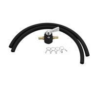 NADCFN Motoseghe Rubinetto Carburante Benzina Universale in Linea da 6 mm, Interruttore ON/off CNC, Adatto per Honda, Adatto per Yamaha, Adatto per Kawasaki Kit carburatore(Black Set)
