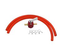 NADCFN Motoseghe Rubinetto Carburante Benzina Universale in Linea da 6 mm, Interruttore ON/off CNC, Adatto per Honda, Adatto per Yamaha, Adatto per Kawasaki Kit carburatore(Red Set)