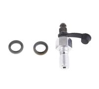 NADCFN Pinza Freno a Disco Bullone Banjo per Pinza Freno Cilindro Principale e nipplo di spurgo/Vite Adatto per bullone in Lega di Alluminio Kawasaki M10 x 1,25 mm Freno Anteriore(A2)