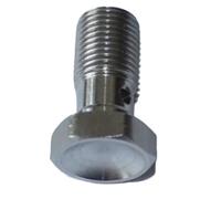 NADCFN Pinza Freno a Disco Bullone Banjo Singolo Doppio in Acciaio Inossidabile M10x1 M10x1,25 per Pompa Freno e Frizione Freno Anteriore(Single M10x1)