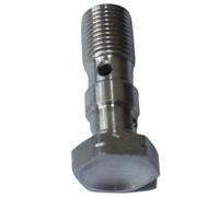 NADCFN Pinza Freno a Disco Bullone Banjo Singolo Doppio in Acciaio Inossidabile M10x1 M10x1,25 per Pompa Freno e Frizione Freno Anteriore(Double M10x1.25)