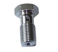 NADCFN Pinza Freno a Disco Bullone Banjo Singolo Doppio in Acciaio Inossidabile M10x1 M10x1,25 per Pompa Freno e Frizione Freno Anteriore(Single M10x1.25)