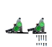NADCFN Pinze a Disco Idraulico a Montaggio Piatto a 4 pistoncini Morsetti Olio Minerale Freni Termici CNC in Alluminio per Bicicletta da Strada(No Rotor Grey)