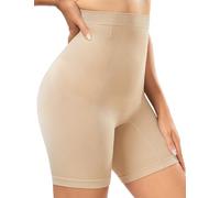 Nadeer Guaina Contenitiva Donna Vita Alta Mutande Contenitive Pancia Piatta Intimo Modellante Senza Cuciture Figura Formante Shapewear Post Parto(Beige,XXL)