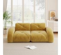 NADEUSAK Un divano modulare con imbottitura a molla che si trova sotto un design a gufo e non può essere assemblato Una struttura modulare, divani colorati, giallo, accogliente divano con divano