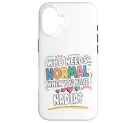 NADIA Personalized Name Funny Cute Custom NADIA Name Custodia per iPhone 16