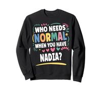 Nadia Personalized Name Funny Cute Custom Nadia Name Felpa
