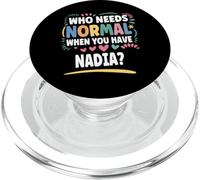 NADIA Personalized Name Funny Cute Custom NADIA Name PopSockets PopGrip per MagSafe