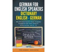 Nadia Pletiak Fiona Wagenar German for English Speakers (Tascabile)
