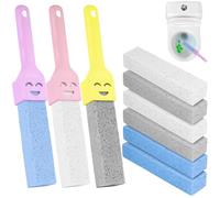 Nadinsta 6pezzi Pietra Pomice Per Wc Con 3 Maniglie, Cleaning Block Wc, Pietra Pomice Detergente Wc, Everdrop Pietra Pulente, Pumice Stone Per Ceramica, Marmo, Bagno, Lavandino, Cucina, Cura Dei Piedi