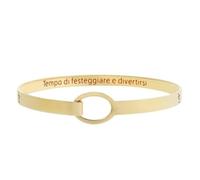 NADIR Bracciale Donna Marlù 18BR062G Rigido cocktail in Acciaio Oro