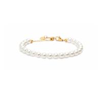 NADIR Bracciale Donna Marlù Icons 30BR0004G-W in Acciaio Oro con Perle Bianche