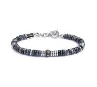 NADIR Bracciale Unisex Marlù 13BR134-GR catena dischetti in pietra grigio