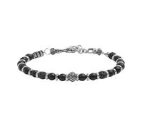 NADIR Bracciale unisex Marlù 33BR0030-N sfere in onice nera e pietra lavica