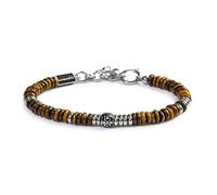 NADIR Bracciale Unisex Marlù13BR134-M catena dischetti in pietra occhio di tigre