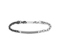 NADIR Bracciale Uomo Marlù 30BR0032 Catena Forzatina Acciaio Silver