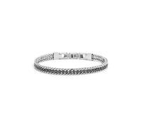 NADIR Bracciale Uomo Marlù Sparkles 31BR0001N-L in Acciaio 316 Catena Grumetta Argento