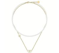 NADIR Collana Donna Liujo LJ3164 in Acciaio Oro e Perle