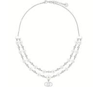 NADIR Collana Donna Liujo LJ3170 in Acciaio Silver e Perle