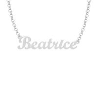 NADIR Collana Unisex Nome in Argento 925% Anallergico Made in Italy (Beatrice)