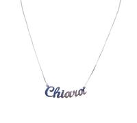 NADIR Collana Unisex Nome in Argento 925% Anallergico Made in Italy (Chiara)