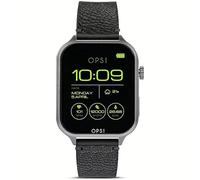 NADIR Orologio Smartwatch Uomo Opssw-51cassa in alluminio e cinturino in Pelle Nero