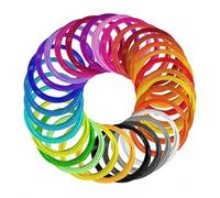 Nadisean Ricarica Penna 3D 30 Colori, Ricariche Penna 3D PLA 1.75mm, 3D Pen Filamento Ricarica per Stampa 3D, 5 m Ciascun Filamenti Penna 3D con 1 Forbice, Fili per Penna 3D Colorati, Totale 150M