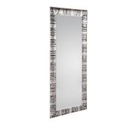 NADJA SPECCHIO DA PARETE CORNICE LAVORATA ARGENTO E NERO 70X170CM