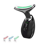 Nadove Micro-Glow Facial, Nadove - Nadove Micro Glow Face Sculptor, Dispositivo di Bellezza Antirugh, Massaggiatore Viso EMS lifting del Collo Rassodante per Tonificare il Viso per donne (Nero)
