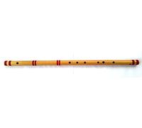 Nadsadhna, flauto Bansuri da circa 91.4 cm, Gg, 440, professionale, con legatura in nylon, indiano