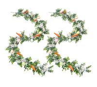 Nadsrpn Ghirlanda pasquale pastello - Ghirlanda artificiale di uova di Pasqua | 175 cm ornamenti primaverili artificiali, per casa, feste, pareti, camini, scale