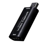 Nadsrpn Scheda di acquisizione USB | Scheda di acquisizione video USB a bassa latenza 1080p, riutilizzabile e versatile per registrazione live streaming trasmissione didattica online