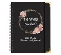 NADSSJL Agenda di fine vita UK 2025: "I'm Dead! Now What?" Agenda A4 con rilegatura a doppio filo, copertina rigida, quaderno organizer per i tuoi beni, affari e desideri finali