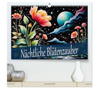 Nächtliche Blütenzauber (hochwertiger Premium Wandkalender 2026 DIN A2 quer), Kunstdruck in Hochglanz: Zauberhafte Nächte in Blumen Meer, eine Freude für das ganze Jahr.