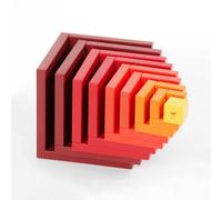 Naef Cella giocattolo in legno rosso cubo creativo gioco costruzione...